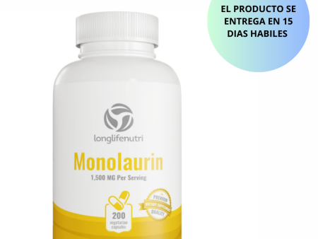 Longlifenutri , vitamina monolaurina de 1500 mg - 200 cápsulas vegetarianas Online Sale