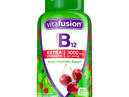 Vitafusion Extra Strength B12 Vitamin Gummies, 3000 mcg, Cherry (200 ct.) Online Sale