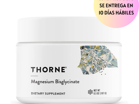 Thorne - Bisglicinato de magnesio, fórmula de magnesio en polvo, sin gluten, 187gr, 60 porciones Discount