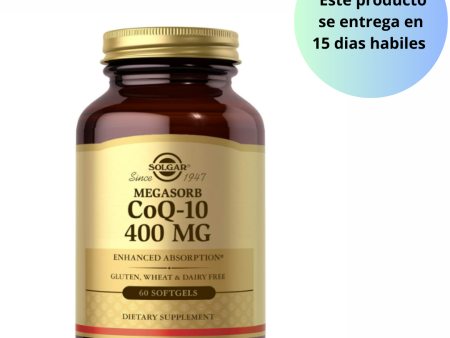 Solgar Megasorb CoQ-10 400 mg, 60 cápsulas blandas on Sale