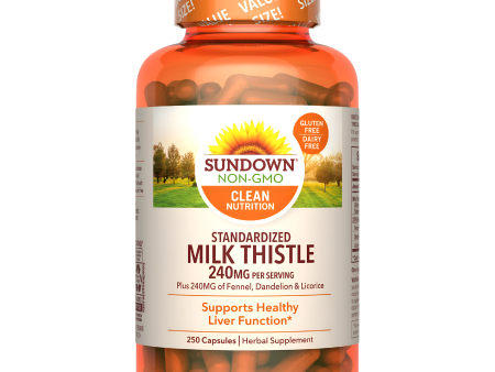 Cardio Mariano - Milk Thistle Sundown Naturals 240mg 250 capsulas Online now