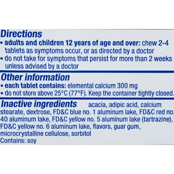 TUMS antiácidos extra fuertes , 250 tabletas masticables Supply