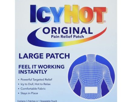 Icy Hot Parche original para aliviar el dolor 5 parches Fashion