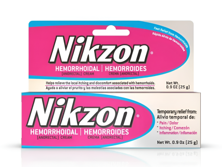 Nikzon Crema de tratamiento calmante para la picazón hemorroidal, 0.9 oz (25.5 gr) Discount