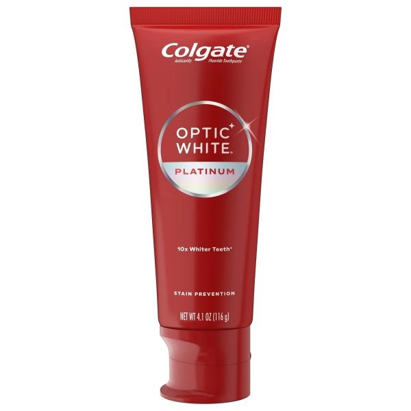 Colgate Optic White Platinum 10x blanqueador de dientes, 3.5% peróxido de hidrógeno - 116g Cheap