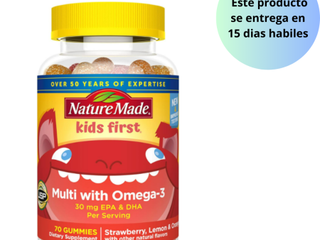 Nature Made Multivitamínico para niños con omega-3 , 70 gummies on Sale