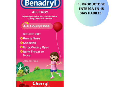 Children s BENADRYL® Allergy - Jarabe para el alivio de la alergia con difenhidramina CIH, niños - 236ml Discount