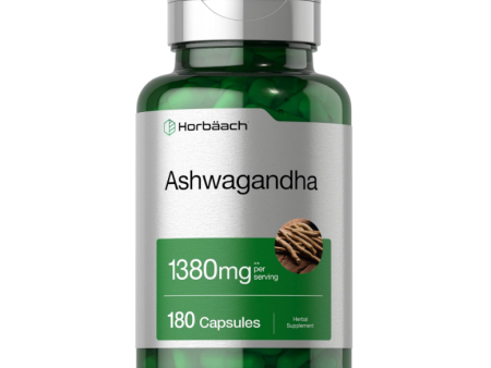 Ashwagandha Horbaach 1380 mg. 180  Capsulas on Sale