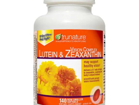 Luteína y Zeaxantina Trunature Vision Complex  140 cápsulas de gel. Hot on Sale