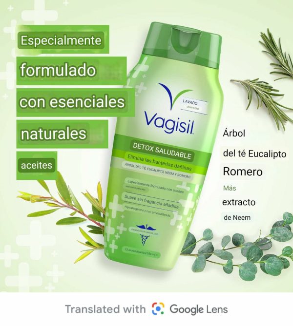 Vagisil DETOX SALUDABLE En todo el lavado corporal para mujeres, ginecólogo, probado, hipoalergénico y pH equilibrado, 12 onza For Discount