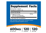 Nutricost Ashwagandha 600mg , 120 capsulas on Sale