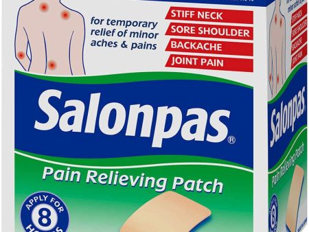 Salonpas Parches para el dolor - Alivia por 8 horas - 140 Parches. For Sale