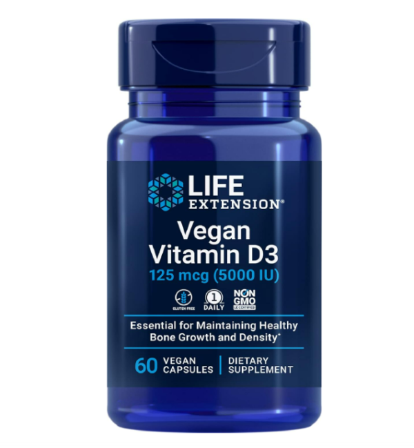 Life Extension vegan vitamina D3 125mcg , 60 capsulas Sale