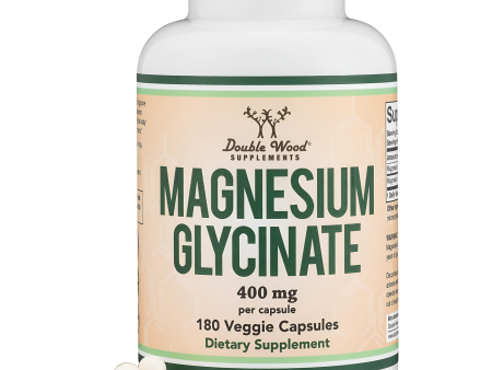 Double Wood Suplemento Magnesium Glycinate 400mg 180 capsulas veganas Online Sale