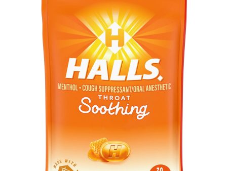 HALLS Pastillas para la Tos con Miel para Aliviar la Garganta 30 caramelos Fashion