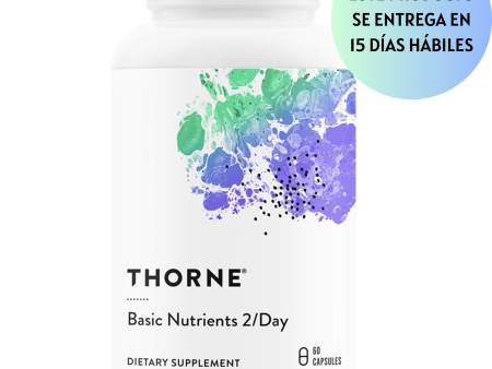 THORNE Basic Nutrients 2 Day - Multivitamínico diario integral , Fórmula de vitaminas y minerales - 60 cápsulas Online