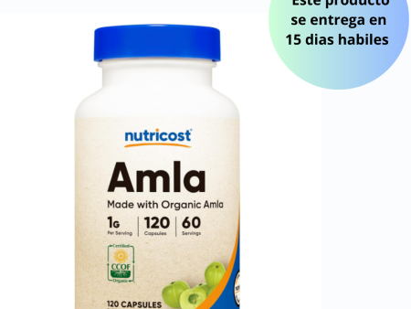 Amla 1000mg , 120 capsulas - Nutricost Online Hot Sale