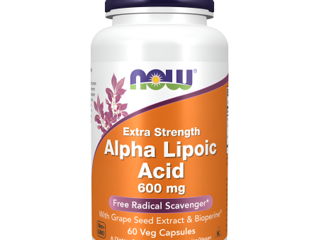 NOW Alpha Lipoic Acid 600mg Extra Strength 60 CAPSULAS VEG. on Sale