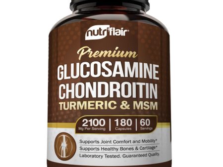 GLUCOSAMINA CONDROITINA  CÚRCUMA Y MSM -Nutriflair 180 cápsulas Online now