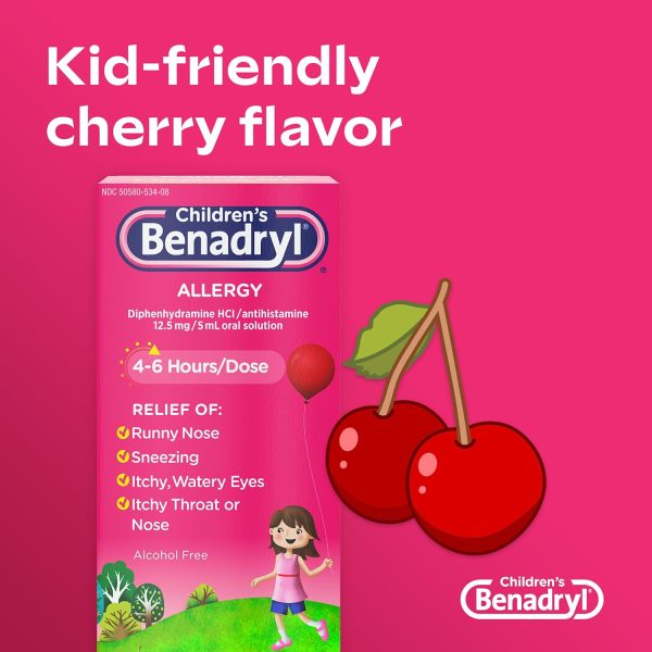 Children s BENADRYL® Allergy - Jarabe para el alivio de la alergia con difenhidramina CIH, niños - 236ml Discount