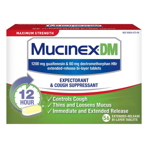 Mucinex DM Maximum Strength 12HR, 56 Tablets Discount