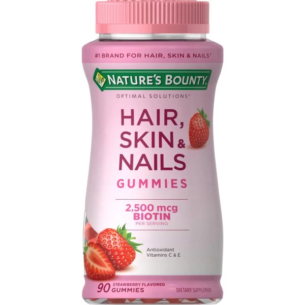 Hair, Skin & Nails con Biotin 6000 mcg , Gummies Nature´s Bounty Online Sale