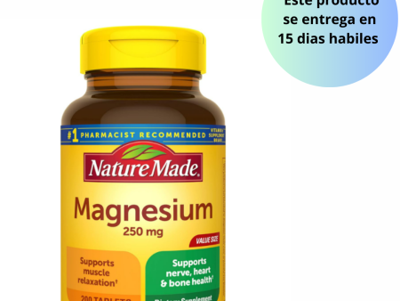 Nature Made Óxido de magnesio 250 mg , 200 tabletas For Cheap