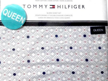 Juego de sábanas para cama Queen Tommy Hilfiger Cheap