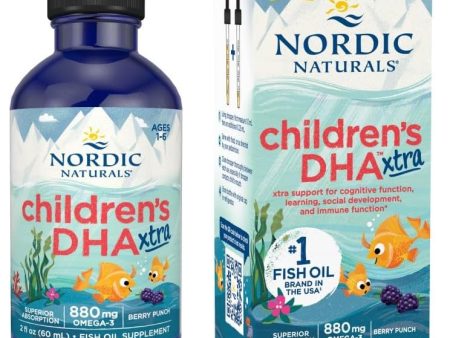 Nordic Naturals DHA Xtra para niños, 880 mg  Omega 3- 60 mL. Función cognitiva e inmunológica, aprendizaje, desarrollo social, sin OMG - 48 porciones Discount