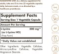 L-Lysine 500 mg Solgar -  Capsulas Vegetales Cheap