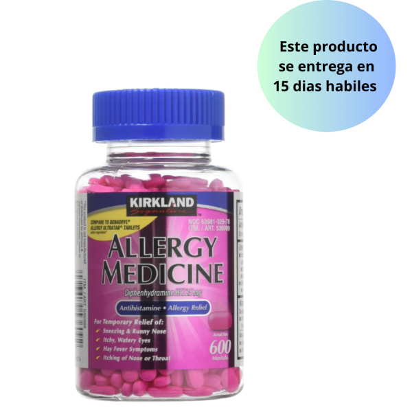 Allergy Medicine Kirkland Signature, Difenhidramina Hci 25 mg 600 minitabletas. Discount