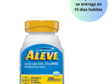 Aleve Pain Reliever NSAID 220 mg Naproxen Sodium 320 unidades Fashion