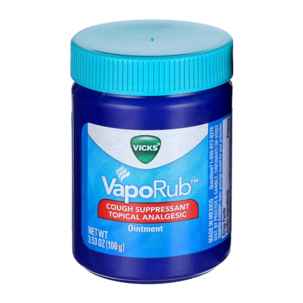 Vicks VapoRub Ungento Analgésico Tópico Supresor de la Tos-  100g Supply