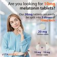 Vitamatic Tabletas de melatonina de 20 mg  Vegetariano 120 tabletas on Sale