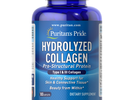 Hydrolyzed Collagen - colageno hidrolizado Puritan s Pride 180 cápsulas Supply