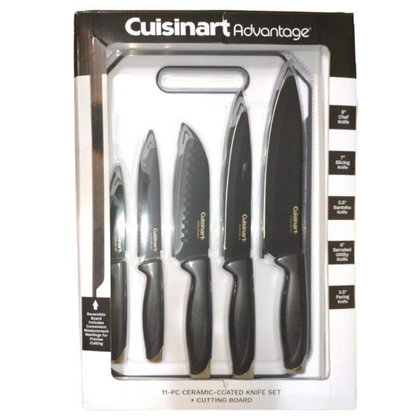 Cuisinart Advantage Juego de cuchillos de cerámica de 11 piezas con tabla de cortar Online now