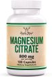 Double Wood Magnesium Citrate 800mg 180 capsulas For Sale