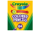 Crayola , 64 lápices de colores cortos on Sale