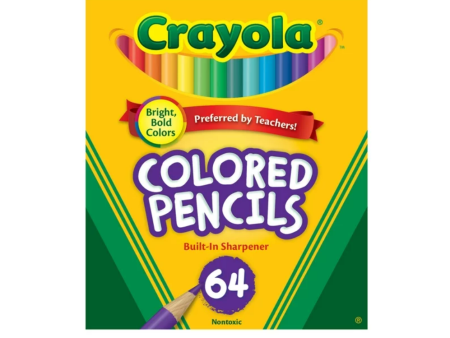 Crayola , 64 lápices de colores cortos on Sale