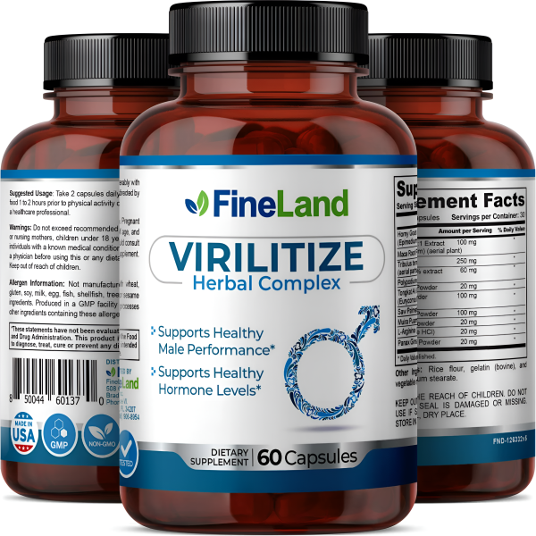 Virilitize herbal complex - Fineland , 60 capsulas Fashion