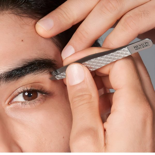 Pinzas para depilación de cejas de Revlon, serie para hombres Supply