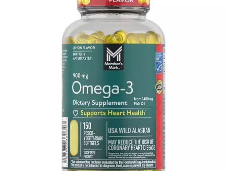 Member s Mark 1400 mg Triple-Strength Wild Alaskan Fresh Fish Oil (150 ct.) on Sale