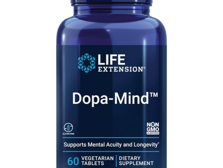 Life Extension Dopa-Mind 60 tabletas Suplemento para la salud cerebral - Sin gluten, sin OMG, vegetariano For Discount