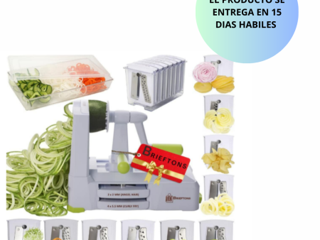 Brieftons - Espiralizador de 10 hojas: Cortador de verduras en espiral Hot on Sale