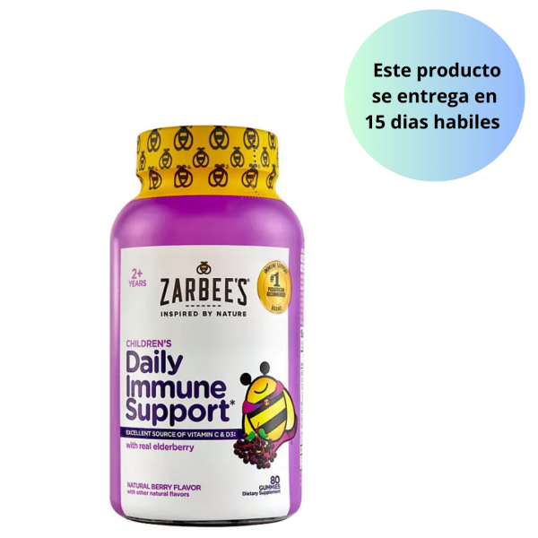 Zarbee s Naturals Children s Elderberry Immune Support 80gomitas Hot on Sale