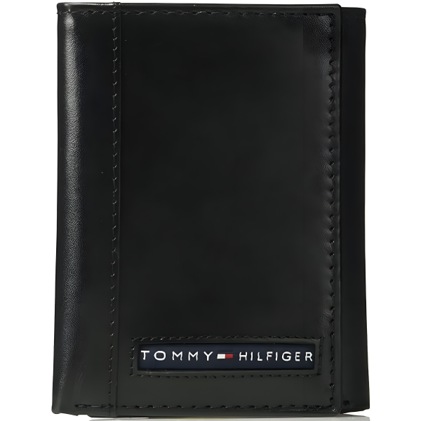 Tommy Hilfiger - Cartera para hombre, triple pliegue Supply