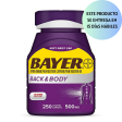 Bayer Back and Body Pain Reliever Aspirin con cafeína, 500mg, 250 ct. Hot on Sale