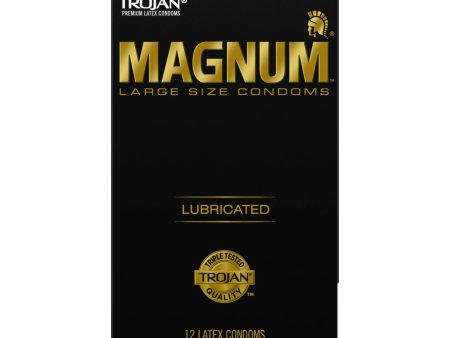 Trojan Magnum Large size - Condones Lubricados , 12 unidades Online now