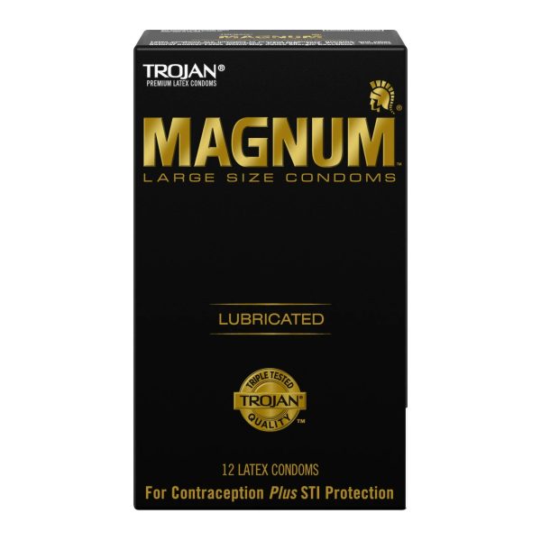 Trojan Magnum Large size - Condones Lubricados , 12 unidades Online now