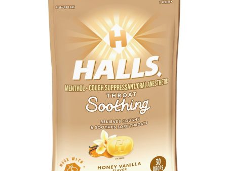 HALLS Garganta Calmante Miel Vainilla Tos Gotas, 30 Gotas Discount